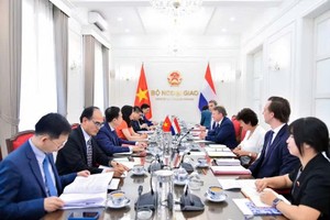 第二次越荷外交部副部长级政治磋商现场。