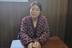 嫌疑人阮氏燕在调查机关。图：公安机关提供