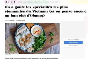 法国媒体推荐越南“必尝美食”盛赞越南饮食文化丰富健康。