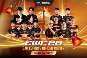 GAM Esports将代表越南参加2026年电子竞技世界杯。图自越南电子竞技娱乐协会