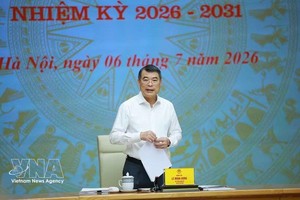 越南政府总理、中央竞赛奖励委员会主席黎明在会议上发言。图自越通社