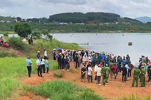 发生导致5名女孩不幸身亡事故的水库现场。图：当地民众提供