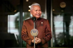 泰国国会主席、下议院议长梭蓬·乍兰。图自《曼谷邮报》