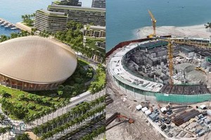 APEC会议中心初具雏形。图自越通社