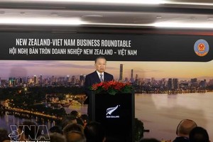 越南党中央总书记、国家主席苏林发表讲话。图自越通社