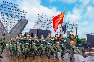 武装力量方队为“国家音乐会：祖国在我心中”做好准备