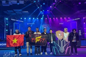 越南代表队——Fancy United Esports 战队亮相2026年掠夺者亚太电竞大赛。图自越通社