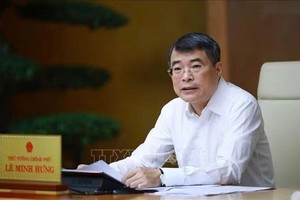 政府总理黎明兴发表讲话。 图自越通社