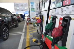中国江苏省的一家加油站。图:新华社/越通社发