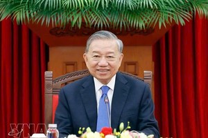 越南党中央总书记、国家主席苏林。图自越通社