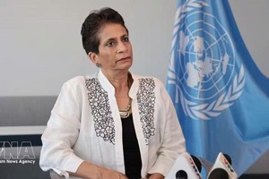 联合国助理秘书长、联合国开发计划署亚洲及太平洋区域局局长坎尼·维格纳拉贾(Kanni Wignaraja） 图自越通社