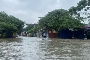 河内及北部若干地区须提防冷空气引发的降雨和积水。示意图 : 福厚
