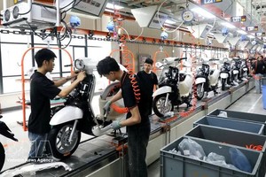 位于北宁省新雄工业区、投资规模超过1亿美元的越南雅迪智能制造工厂。图自越通社