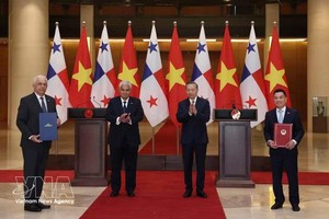 越南与巴拿马通过关于未来两国关系的联合声明。图自越通社