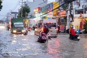 胡志明市防洪治水投入巨大，亟需根本性解决方案。图自越通社