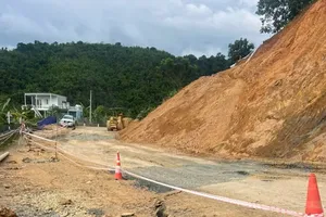 林同省林河福寿乡路段的28号国道。