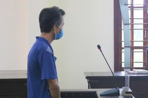 Bị cáo Hải tại phiên tòa