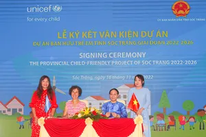 Sóc Trăng và UNICEF triển khai dự án “Bạn hữu trẻ em” hơn 2,61 triệu USD