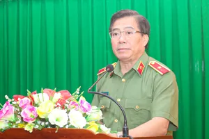 Giám đốc Công an tỉnh Vĩnh Long Nguyễn Thanh Hải được phong hàm Thiếu tướng
