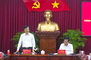 Trưởng Ban Tổ chức Trung ương Nguyễn Duy Ngọc phát biểu chỉ đạo tại buổi làm việc