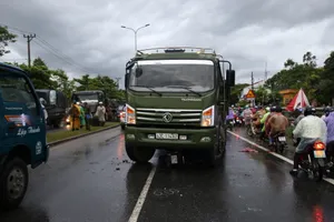 Hiện trường vụ tai nạn khiến 1 người chết    Ảnh: HUY ĐẠT