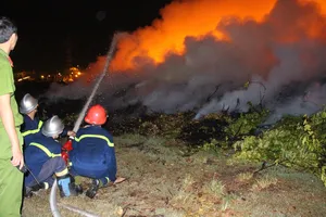 Lực lượng chữa cháy chuyên nghiệp phải mất gần 6 giờ mới dập tắt được đám cháy 