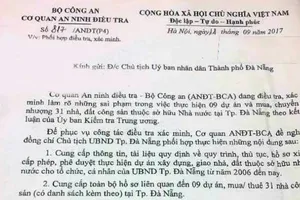 Bộ Công an yêu cầu Chủ tịch UBND TP Đà Nẵng phối hợp điều tra việc mua bán nhà công sản