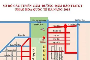 Sơ đồ cấm đường để phục vụ DIFF 2018