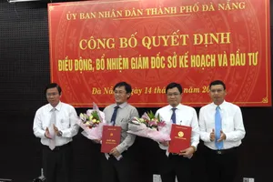 Ông Trần Phước Sơn sang  chức Giám đốc Sở KH-ĐT, thay cho ông Trần Văn Sơn vừa được điều động sang làm Phó Ban Nội chính Thành ủy