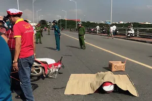 Hiện trường vụ TNGT khiến một nữ sinh trung học tử vong tại chỗ