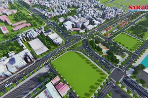 Từ 1-5, phân luồng từ xa phục vụ thi công nút giao thông phía Tây cầu Trần Thị Lý