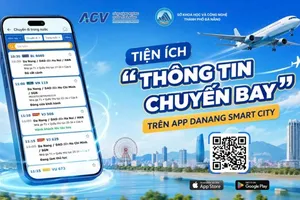 Sở KH-CN TP Đà Nẵng phối hợp với Cảng hàng không quốc tế Đà Nẵng ra mắt tiện ích “Thông tin chuyến bay” trên ứng dụng Danang Smart City. 