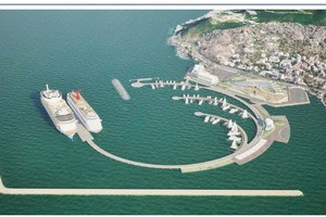 咨询单位提供的头顿国际客运港口设计图之一。