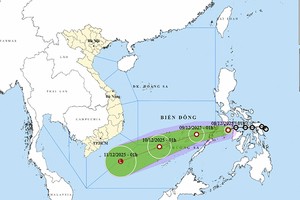 热带低压进入东海 强风引发大范围海面动荡