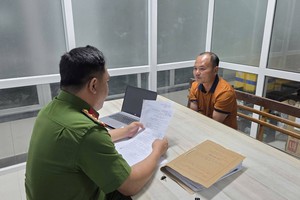 阮友兴在公安机关。