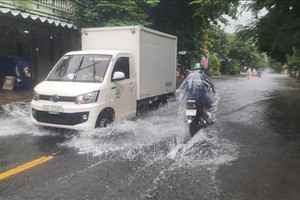 从广治到岘港市地区有降雨、中雨，部分地区伴有雷暴。