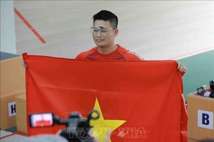 越南选手何明成破纪录夺金。图：越通社