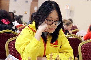 阮平薇（黄色）获得U17女子组金牌。图：国际棋联