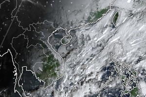 12月22日上午7时30分卫星云图。图：Z.E