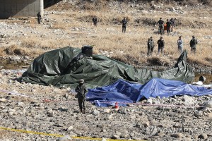 事故现场。图：韩联社