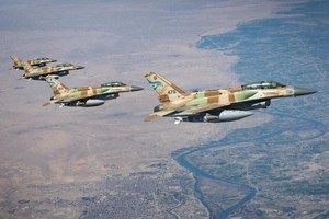以色列空军 F-16I 战斗机对伊朗实施空袭。图：以色列国防部