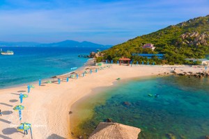 芽庄燕岛的一角。