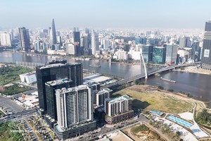 位于守添半岛的越南国际金融中心核心区。