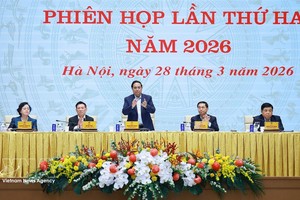 范明政总理主持召开会议。图：越通社