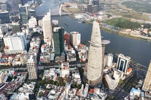 位于胡志明市中心的Bitexco金融大厦。图：越通社