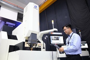 位于胡志明市高科技区日本牧野公司的精密机械产品。图：tinnhanhchungkhoan.vn