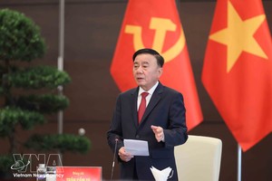 越南共产党中央政治局委员、中央书记处常务书记陈锦秀。图：越通社