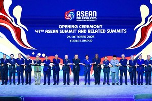 第47届东盟峰会及相关峰会的开幕式。图：日北