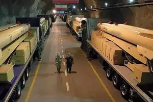 伊朗的一处地下导弹库。图：PRESS TV