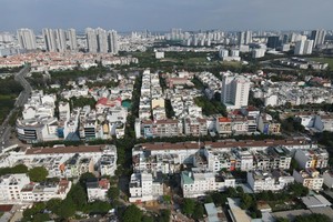 胡志明市平兴乡中山居民区一角。图：玉杨